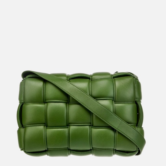 Bottega Veneta Padded Intrecciato Lambskin Cassette Cross-Body Bag In Avocado - Picture 3 of 16